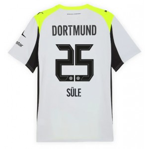 Borussia Dortmund Niklas Sule #25 Jalkapallovaatteet Vieraspaita 2025-26 Lyhythihainen